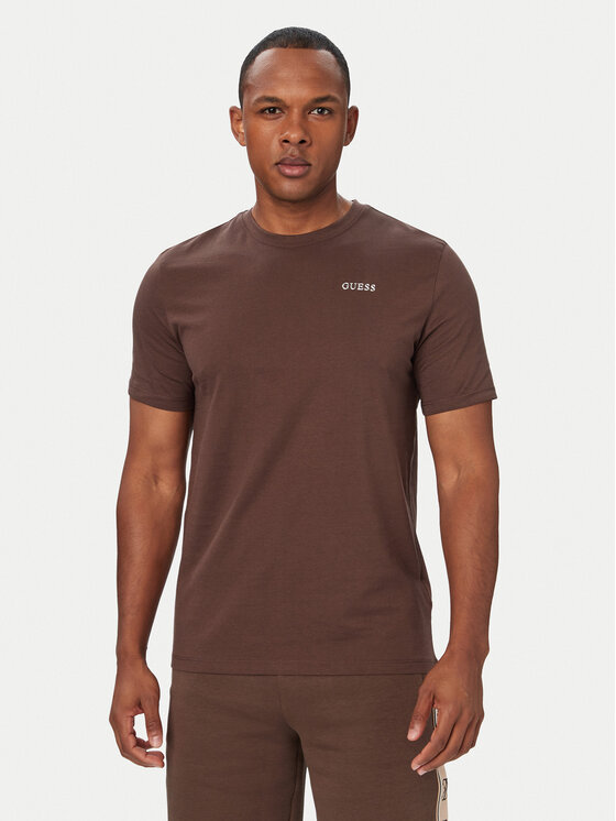 Guess Guess Футболка Z6RI17 I3Z14 Темно-коричневий Regular Fit