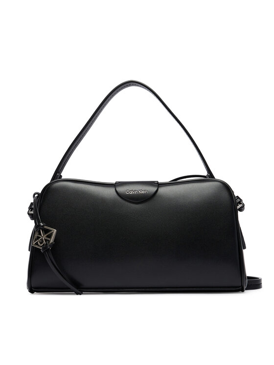 Calvin Klein Torbica Calvin Klein Emblem Trio Top Handle Camera Ba LV04F3370G Crna