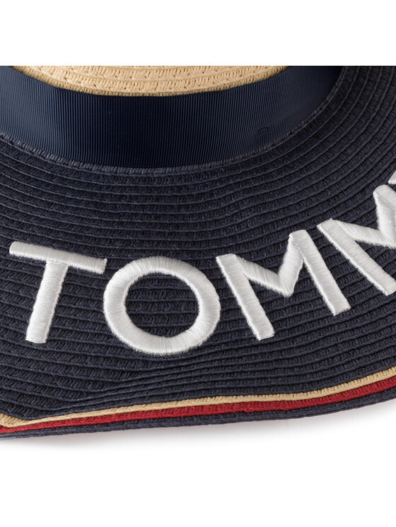 Tommy Hilfiger Klobuk Tommy Hilfiger Straw Fedora Hat AW0AW06575 Mornarsko modra