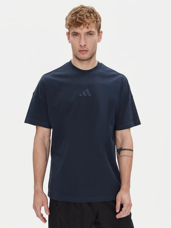 adidas adidas T-shirt ALL SZN JX5080 Blu scuro Loose Fit
