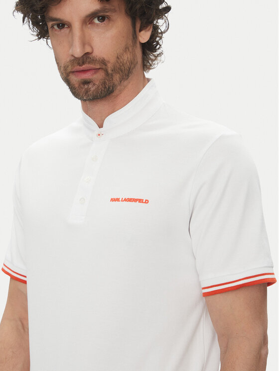 KARL LAGERFELD KARL LAGERFELD Polo 745022 552232 Bijela Regular Fit