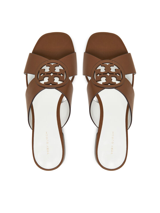 Tory Burch Шльопанці Tory Burch Miller 162574 Коричневий