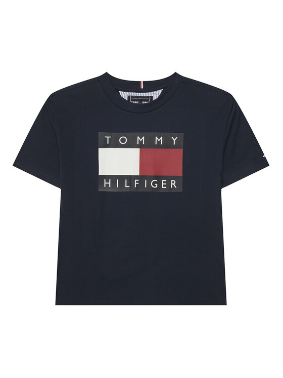 Tommy Hilfiger Tommy Hilfiger Camiseta KB0KB10340 Azul marino Regular Fit