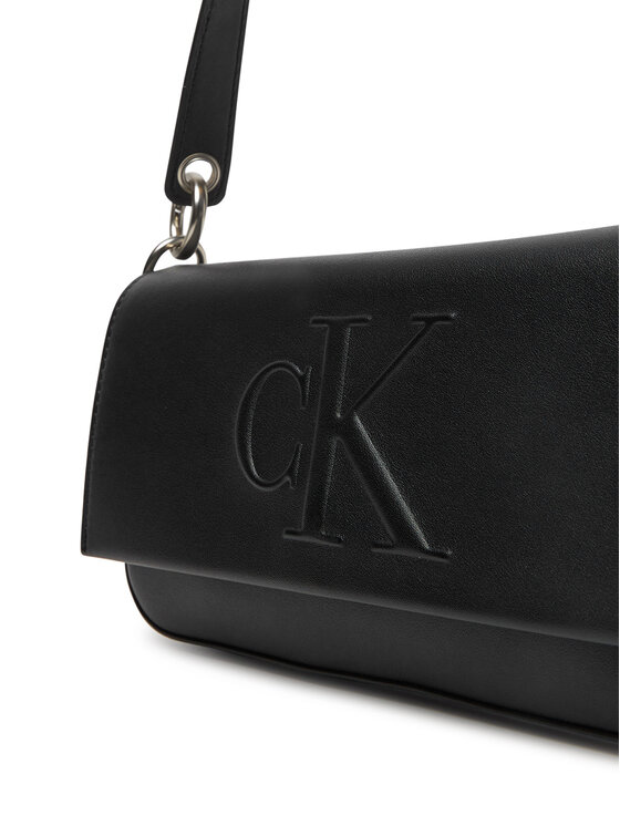 Calvin Klein Jeans Borsetta Calvin Klein Jeans Sculpted Flap Shoulder Pouch LV04K3148G Nero