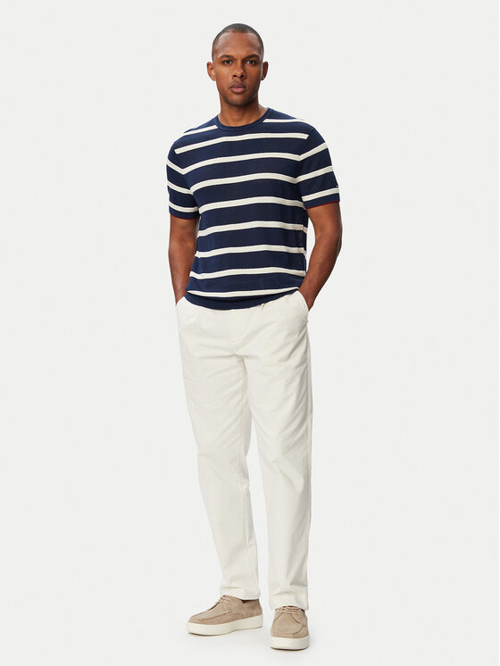 Tommy Hilfiger Tommy Hilfiger T-shirt Breton MW0MW43942 Blu scuro Regular Fit