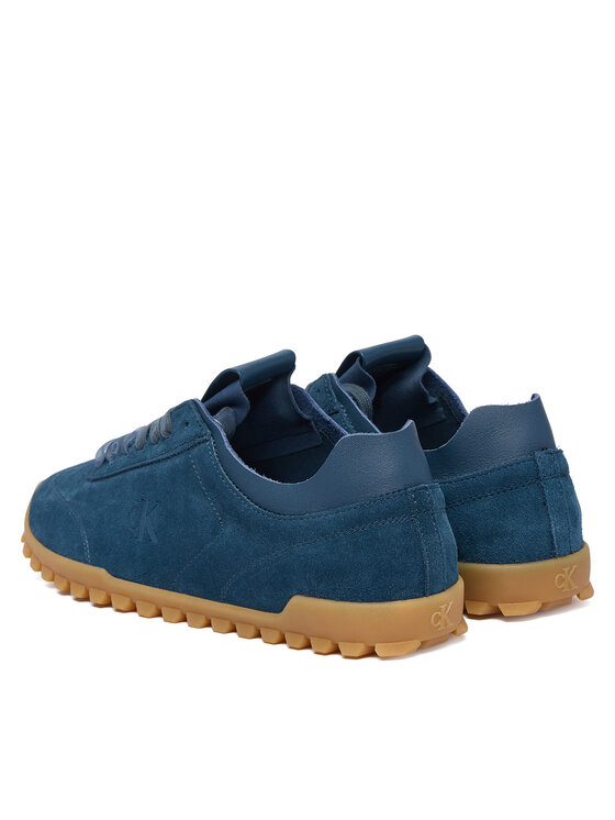 Calvin Klein Sneakersy Calvin Klein Low Profile Run Mg Sue Db Laces HW0HW03150 Granatowy