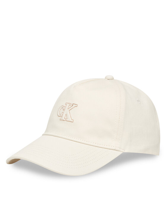 Calvin Klein Šiltovka Calvin Klein Monogram Shine Embroidery Cap LV04F5044G Biela