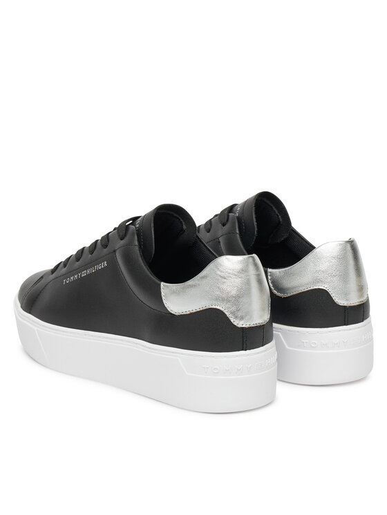 Tommy Hilfiger Sneakers Tommy Hilfiger Essential Platform Court Sneaker FW0FW08756 Negru