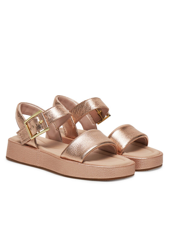 Clarks Босоніжки Clarks Alda Strap 26181223 Золотий