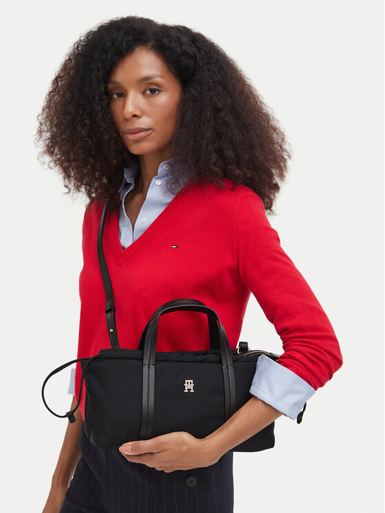 Tommy Hilfiger Handtasche Tommy Hilfiger AW0AW18993 Schwarz
