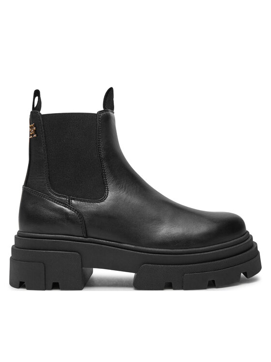 Tommy Hilfiger Členková obuv s elastickým prvkom Tommy Hilfiger Combat FW0FW08089 Čierna