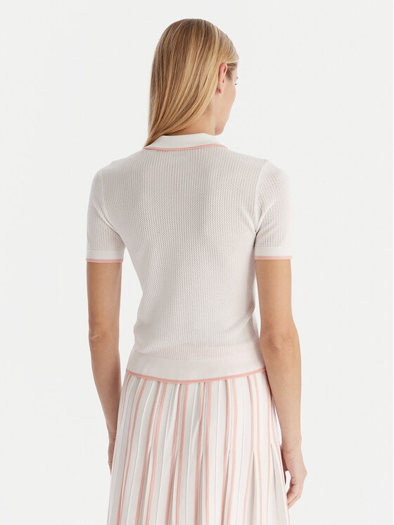 Guess Guess Поло V5GP00Z3D60 Білий Slim Fit