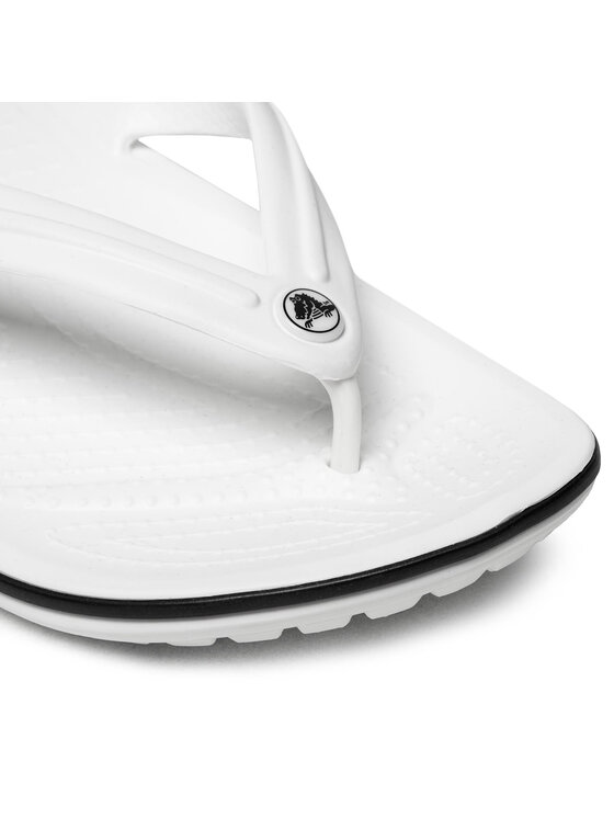 Crocs Čības uz pirksta Crocs Crocband Flip 11033 Balts