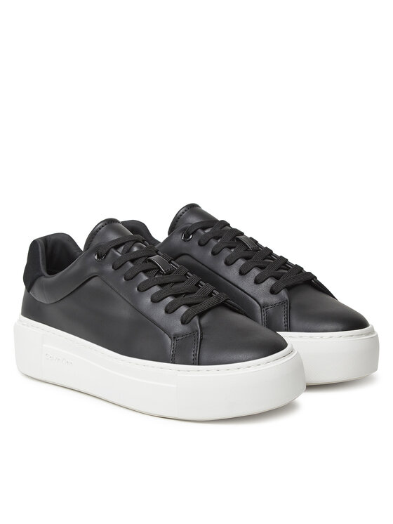 Calvin Klein Sneakers Calvin Klein Ff Cupsole Lace Up Lth HW0HW02570 Nero