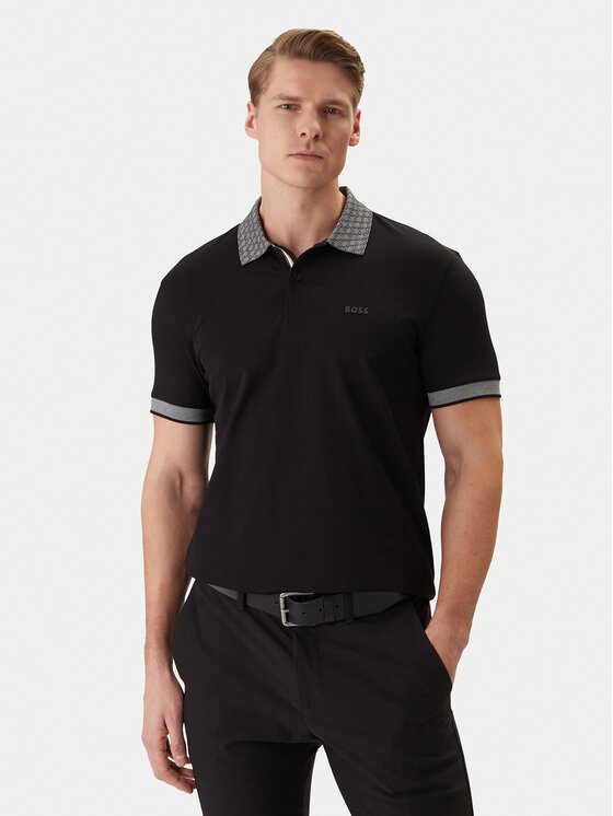 BOSS BOSS Polo 50554583 Negro Regular Fit