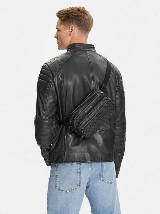 MICHAEL Michael Kors Чанта за кръст﻿ MICHAEL Michael Kors Hudson 33H0LHDY1B Черен