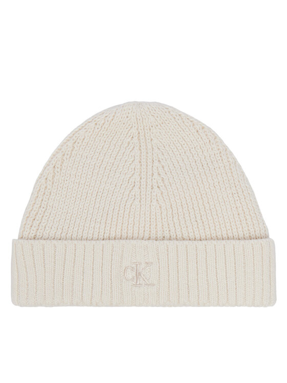 Calvin Klein Jeans Set Fular și Căciulă Calvin Klein Jeans Knitted Scarf Beanie Giftbox LVCKFJP00N Crem