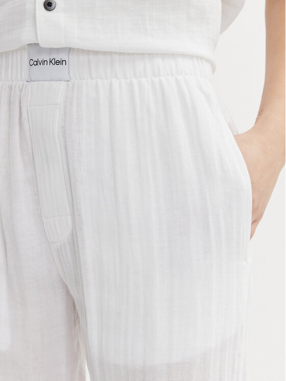 Calvin Klein Underwear Calvin Klein Underwear Hlače 000QS7140E Bijela Relaxed Fit