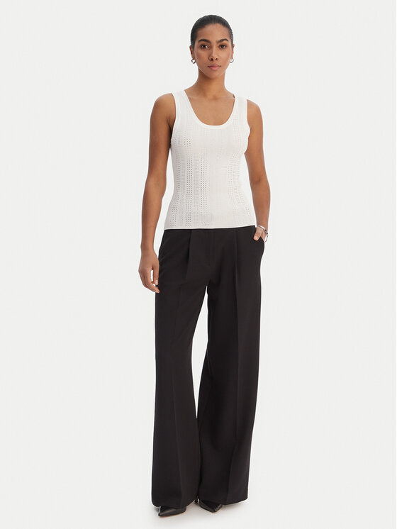Fracomina Fracomina Marškinėliai FR26ST4005K524R9 Écru Slim Fit