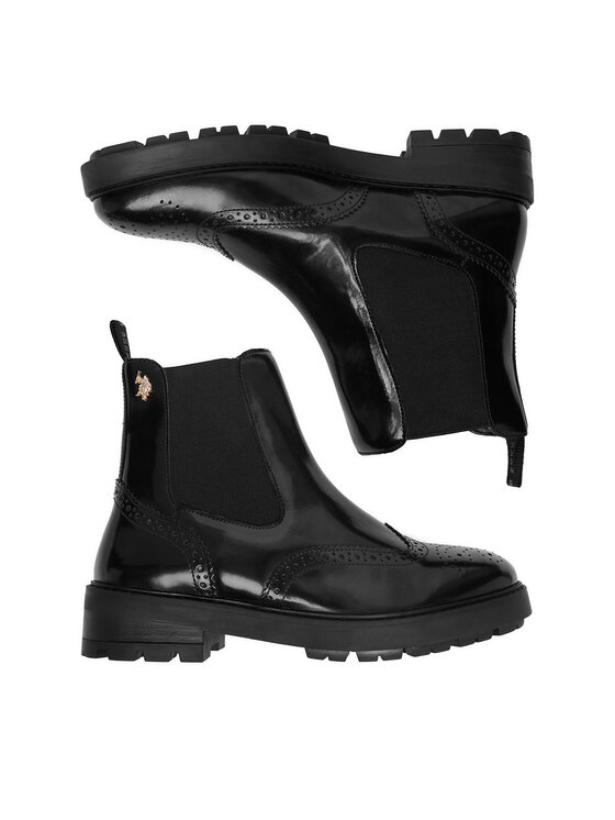 U.S. Polo Assn. Jātnieku stila puszābaki U.S. Polo Assn. EO-ANYA002W/GL1 Melns