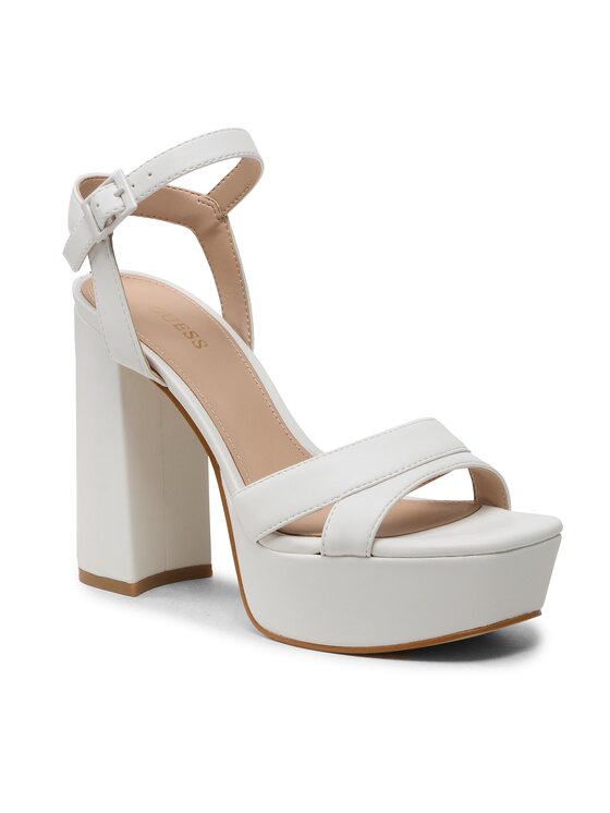 Guess Σανδάλια Guess Zeline FL6ZLE ELE03 Λευκό