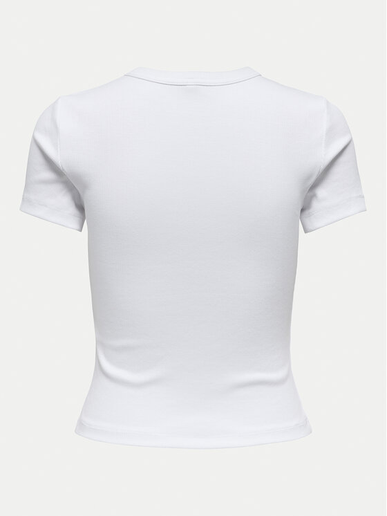 ONLY ONLY Футболка Val 15339774 Білий Slim Fit