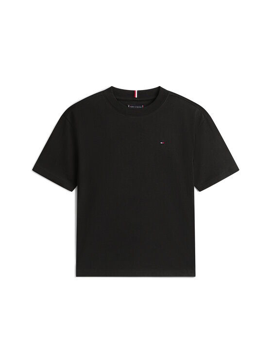 Tommy Hilfiger Tommy Hilfiger Camiseta Essential Archive KB0KB09646 Negro Regular Fit