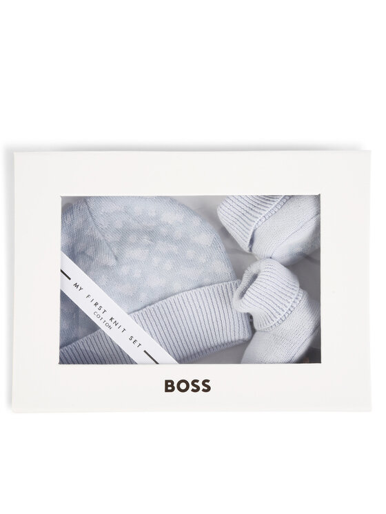BOSS Set čepice a ponožky Boss J98423 Světle modrá