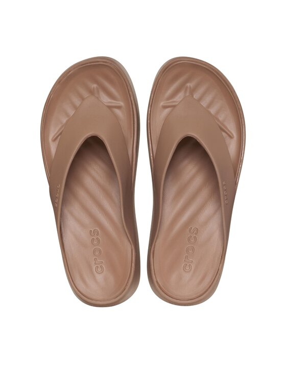Crocs Čības uz pirksta Crocs Gataway Platform Flip 209410 Bēšs