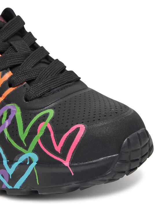 Skechers Sneakersy Skechers Uno Lite-Spread The Love 314064L/BKMT Čierna