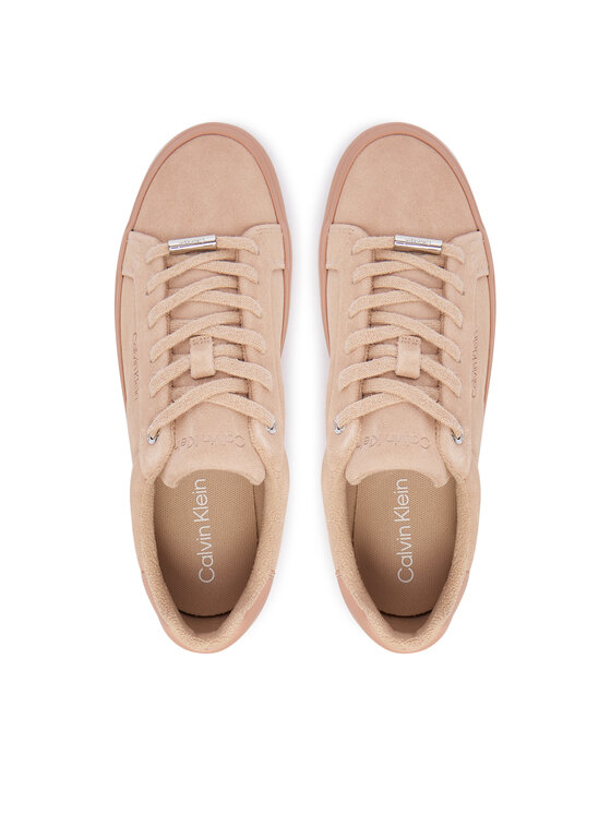 Calvin Klein Sneakersy Calvin Klein Lace-Up Sneaker Suede/Wl Ck HW0HW02679 Ružová