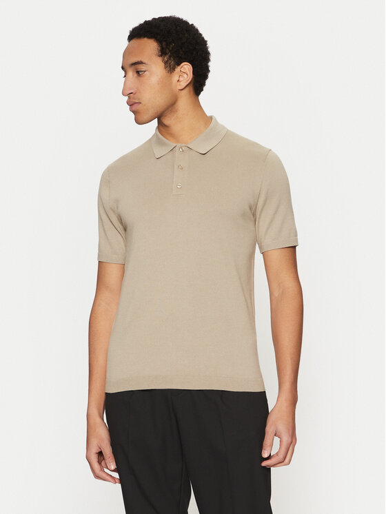 Calvin Klein Calvin Klein Polo majica K10K114476 Bež Regular Fit