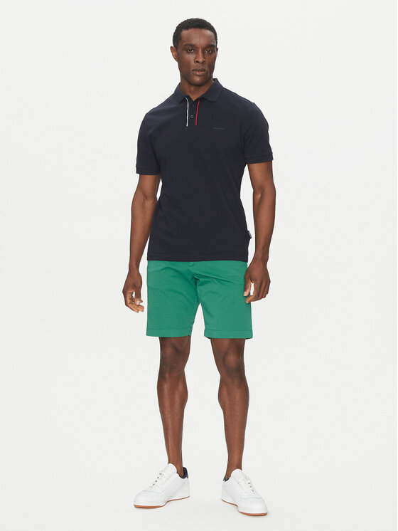 Hechter Paris Hechter Paris Polo marškinėliai Pique H-Eco 74013 151902 Tamsiai mėlyna Regular Fit