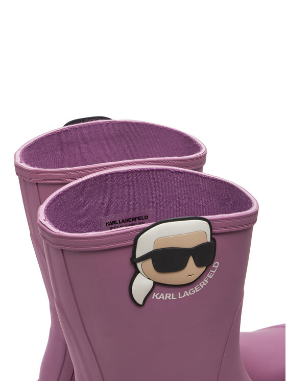 KARL LAGERFELD Gumene čizme KARL LAGERFELD Trekka KL43567 Ružičasta