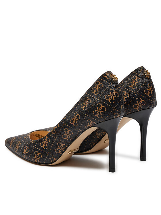 Guess Pantofi cu toc subțire Guess Dabbey 2 FLTDB2 FAL08 Maro