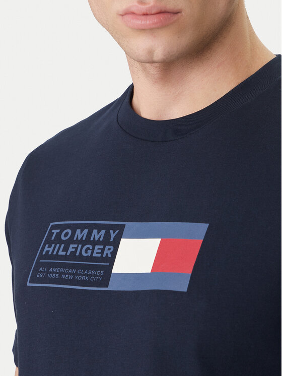 Tommy Hilfiger Tommy Hilfiger Camiseta Brand Love Box MW0MW42366 Azul marino Regular Fit