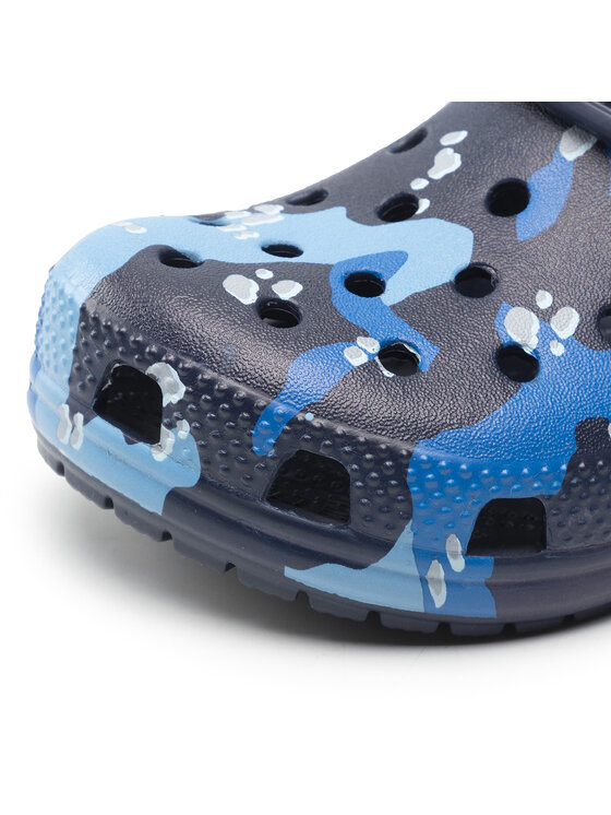 Crocs Παντόφλες Crocs Classic Camo Clog K 207594 Μπλε
