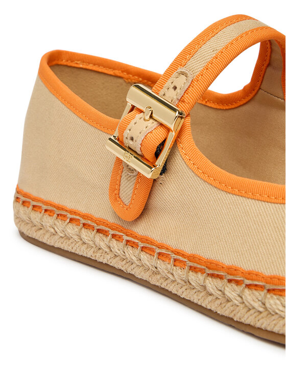 Tommy Hilfiger Espadrilky Tommy Hilfiger Buckle Maryjane Espadrille FW0FW09239 Béžová