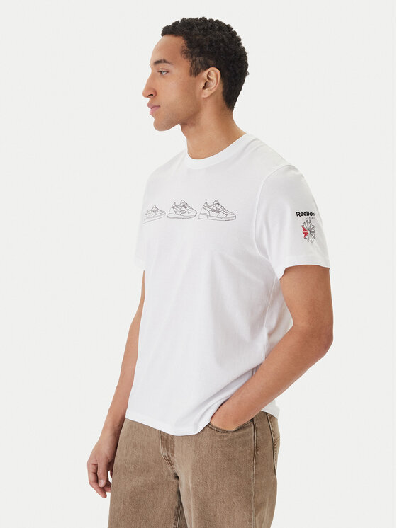 Reebok Reebok Camiseta Harley RK25569CCM Blanco Regular Fit
