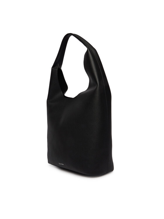 Calvin Klein Rankinė Calvin Klein Slouchy Pebble Medium Bag LV04F3596G Juoda