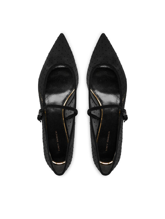 Tory Burch Balerina Tory Burch Double Buckle Mary Jane 164030 Fekete