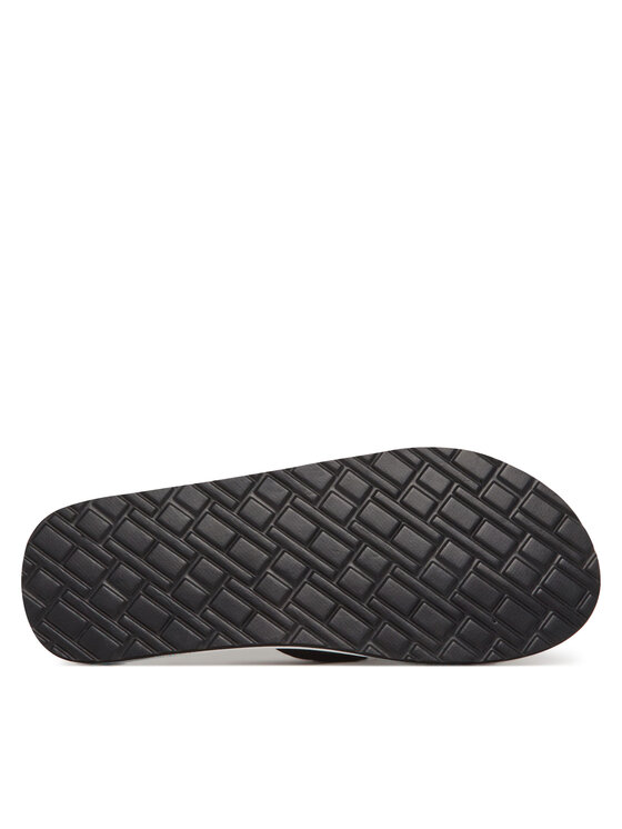 Tommy Hilfiger Šlepetės per pirštą Tommy Hilfiger Corporate Hilfiger Beach FM0FM05436 Juoda