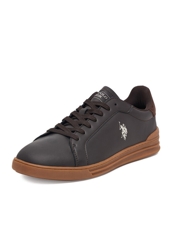 U.S. Polo Assn. Snīkeri U.S. Polo Assn. EO-SANDRO001M/GY1 Tumši brūna