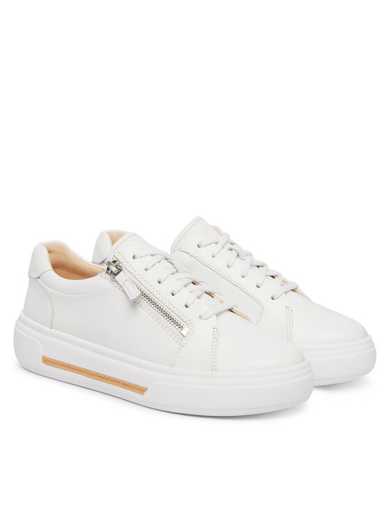 Clarks Снікерcи Clarks Hollyrose Zip 26185917 Білий