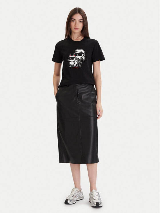 KARL LAGERFELD KARL LAGERFELD T-shirt A1W17129 Nero Regular Fit