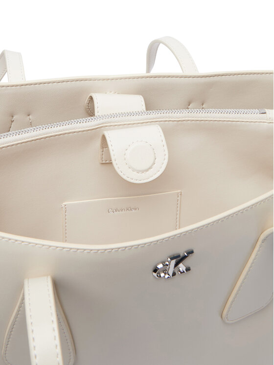 Calvin Klein Ročna torba Calvin Klein Ck Medium Work Tote LV04F3442G Svetlo bež