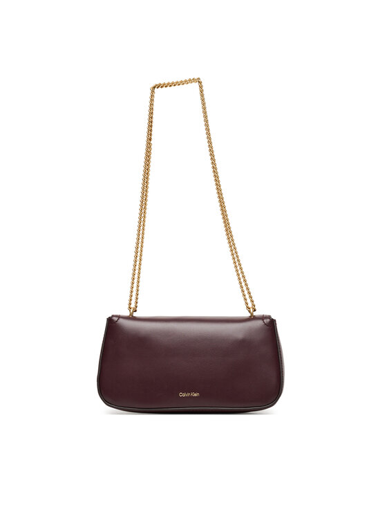 Calvin Klein Kabelka Calvin Klein Ck Convertible Chain Small Bag LV04F3172G Bordová