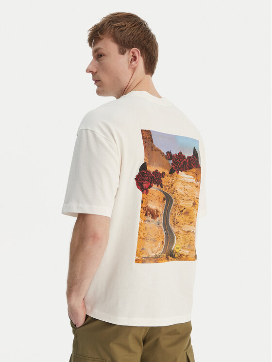 HUGO HUGO Camiseta Domans 50564642 Écru Oversize