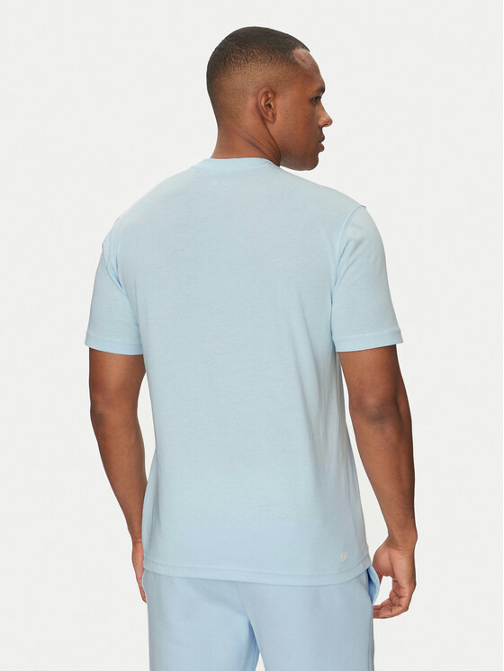 Lacoste Lacoste Marškinėliai TH7618 Žydra Regular Fit