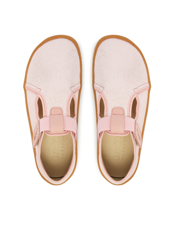 Froddo Тапочки Froddo Barefoot Canvas T-Bar G1700439-2 D Рожевий